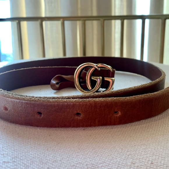 Gucci Accessories Gucci Belt Brown Leather Poshmark